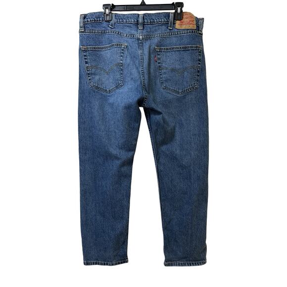 Levi’s Mens 502 Tapered Leg Cotton Blend Jeans Size 38x30 Blue Zip Fly Dadcore - Picture 3 of 7